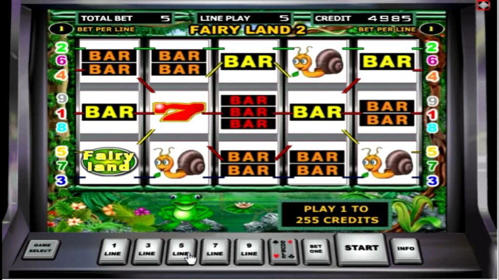 зовнішній вигляд ігрового автомату  Жабки 2 (Fairy Land 2)